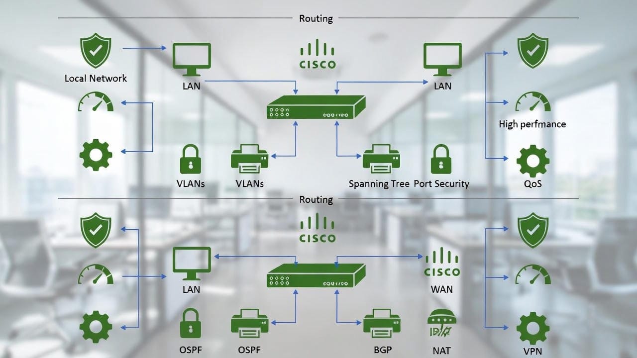 Cisco Switching Routing Map Cisco نوشته