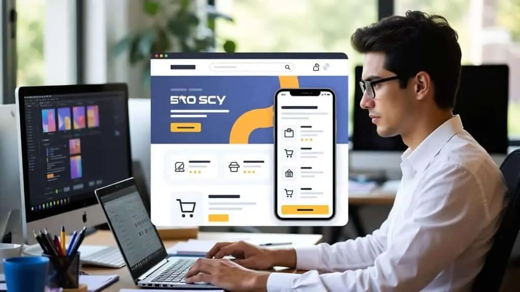 OnlineShop Design WEB نوشته